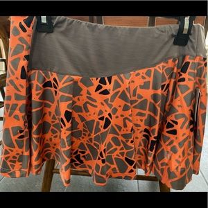 Grey/Orange/Black Medium Eleven tennis skirt